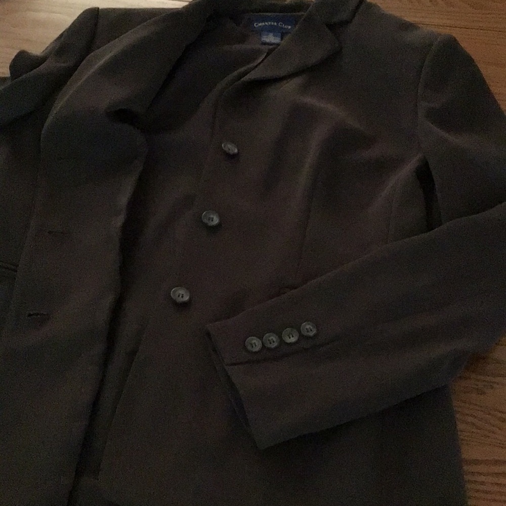 Charter Club Career Chocolate Brown Blazer, EUC - Picture 6 of 10